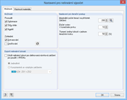Nastavení pro nelineární výpočet