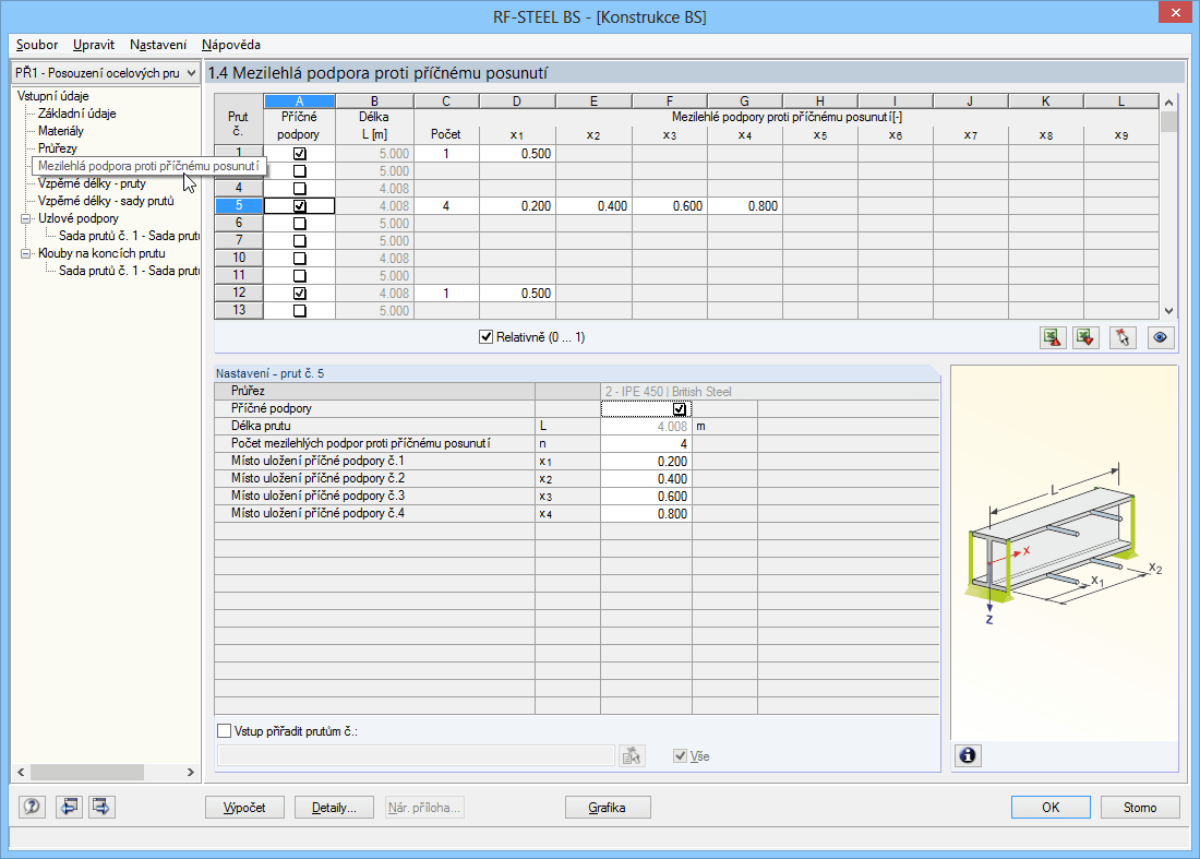 Seitliche Lagerungen