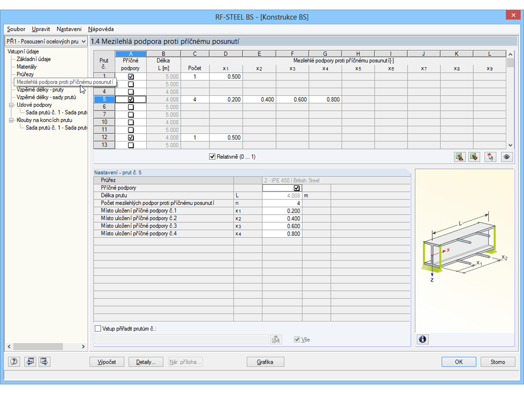 Seitliche Lagerungen