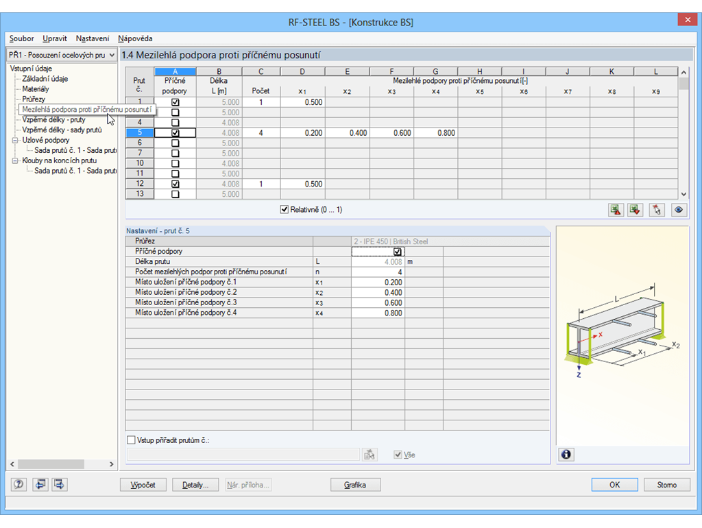 Seitliche Lagerungen