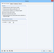 Detaileinstellungen Tragfähigkeit