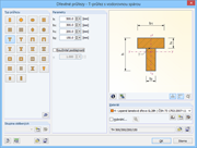 Eingabe eines zusammengesetzten T-Querschnittes