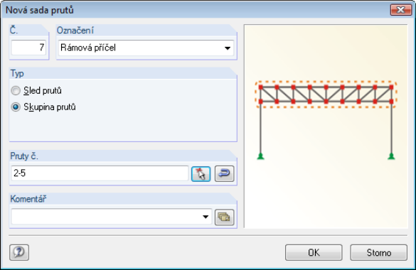 Generierung eines Stabsatzes