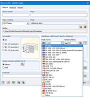 Stanovení normy v základních údajích modelu