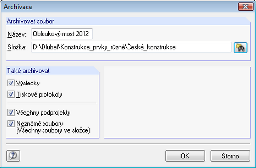 Archivierung von Projekten