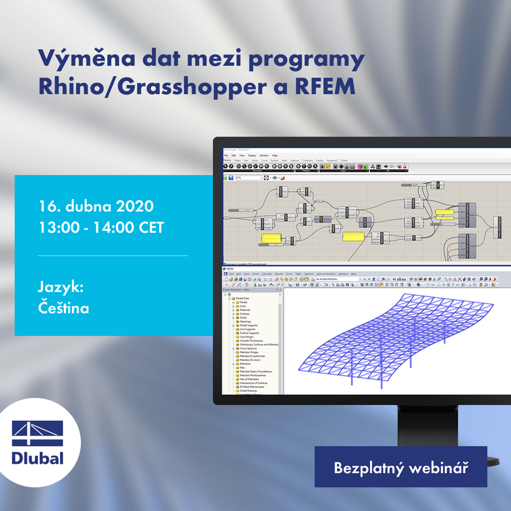 Výměna dat mezi programy Rhino/Grasshopper a RFEM