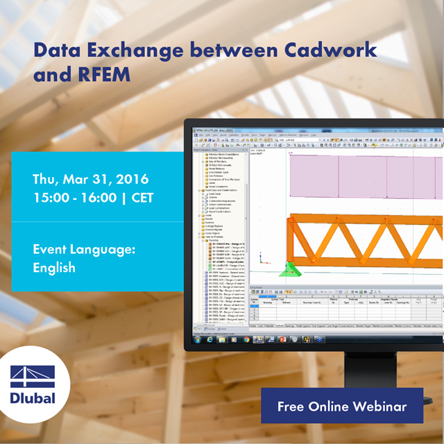 Výměna dat mezi programy Cadwork a RFEM