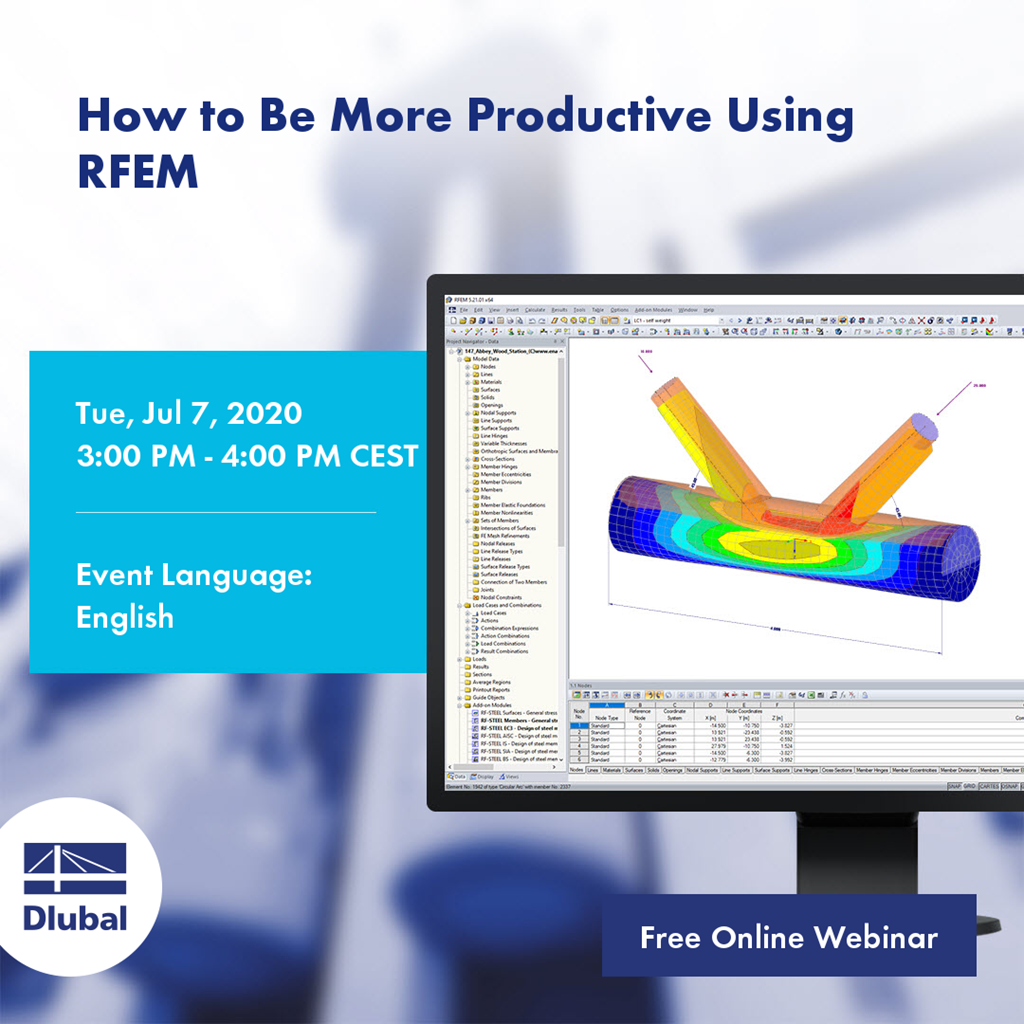 Jak být produktivnější při používání programu RFEM