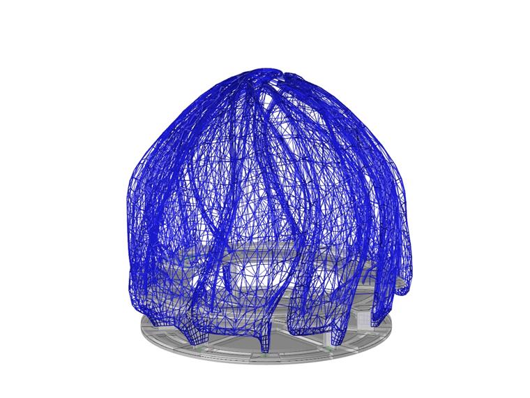 Model chrámu Bahá'í (© Josef Gartner GmbH)