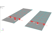 Ohybový moment (m_x) v řezu