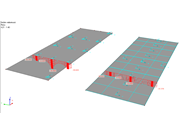 Ohybový moment (m_x) v řezu