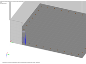 Querkraftverlauf im kritischen Rundschnitt mit ungeeigneter FE-Netzgröße