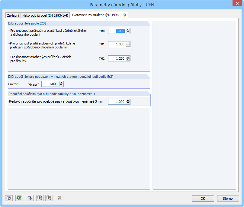 Parameter des nationalen Anhangs