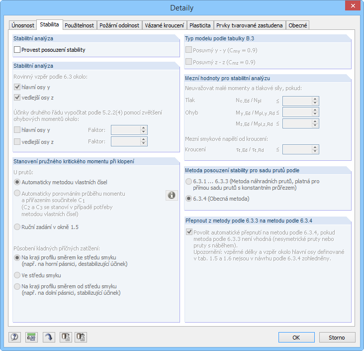Details, Register Stabilität
