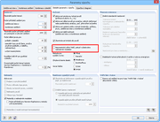 Dialog pro stanovení parametrů výpočtu