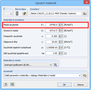 Tangentenmodul im Ursprung als Elastizitätsmodul vorgeben