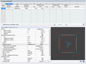 Abmessungen für Durchstanzen innerhalb der Sützenkopfverstärkung und in der Platte