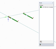 Setzen der Anschlussstäbe mit Querschnitt 2