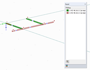 Zadání příčných prutů s průřezem 3