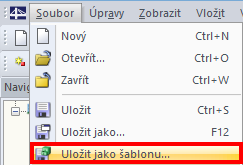 Uložit jako šablonu...