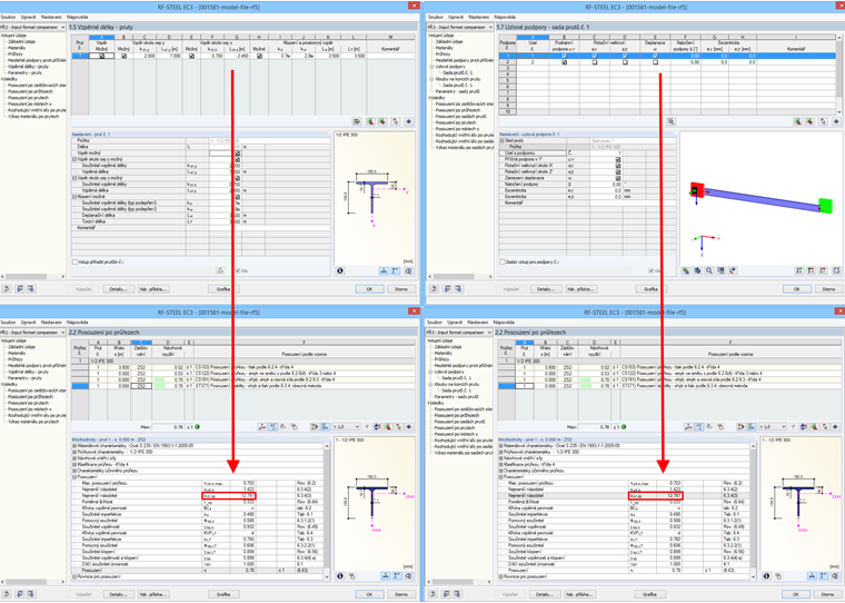 Porovnání možného zadání vstupních dat