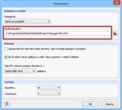 Možnosti programu a nastavení