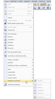 Úprava hladiny na pozadí