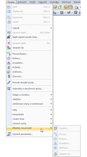 Úprava hladiny na pozadí