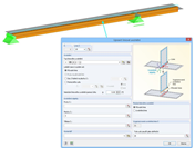 Kopplung Stab-Fläche mit Linienfreigabe