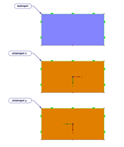 Plochy s příslušnými tuhostmi