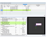 Detailtabellen mit dokumentierter Lage der Schubbewehrung