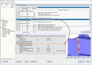 Zusammenfassung der Nachweise in RF-JOINTS Stahl - Gelenkig