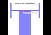 Pohled na spoj shora ve směru Z
