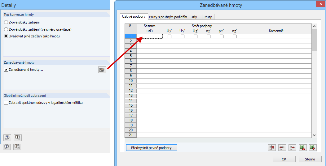 Detailní nastavení v modulu DYNAM Pro