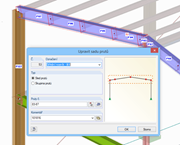 Sady prutů v programu RFEM zahrnující jednotlivé pruty odpovídají fyzikálním prvkům v modelu BIM