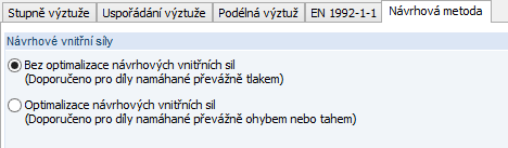 Metoda posouzení v modulu RF-CONCRETE Surfaces