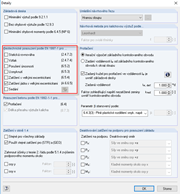 Nastavení v Detailech posouzení