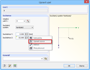 Tlačítka s místní nabídkou v dialogu ‚Upravit uzel'