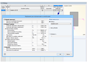 Dialog v modulu CONCRETE „1.3 Průřezy“ s nastavením pro dotvarování a smršťování