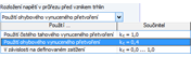 Výběr pro rozdělení napětí, součinitel kc