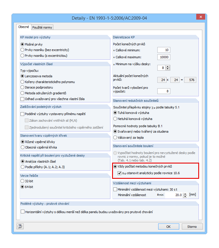 Kritischen Lastfaktor analytisch berechnen oder aus FEM-Berechnung verwenden