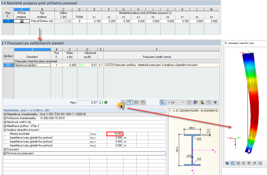 První vlastní tvar