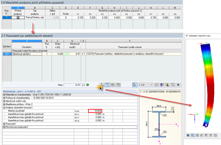 První vlastní tvar