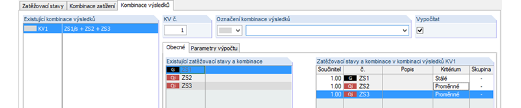 Sečtení do kombinace výsledků