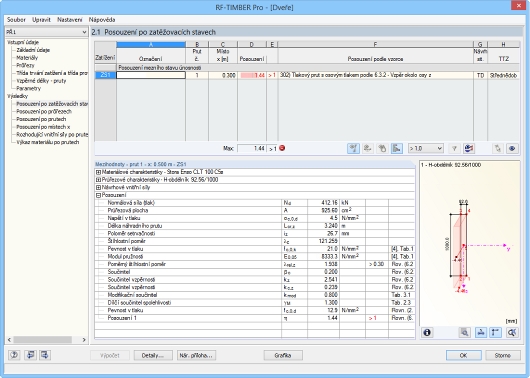 Využití v modulu RF-TIMBER Pro