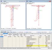 Napětí na plném a redukovaném průřezu (třída 4)