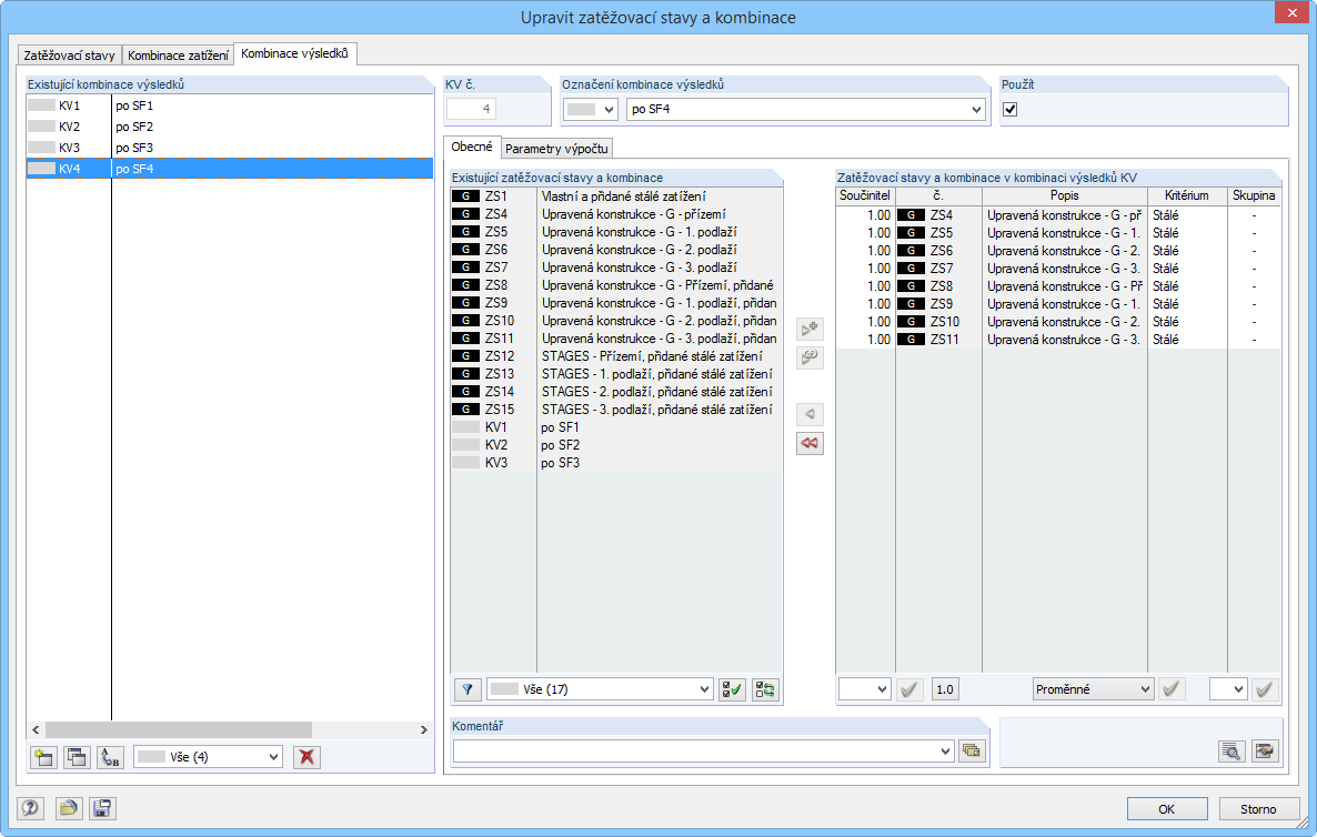 Kombinace výsledků