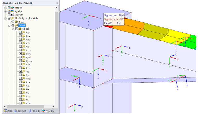 Napětí pro posouzení svarů