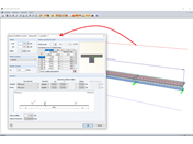Úprava výztuže přímo v grafickém okně