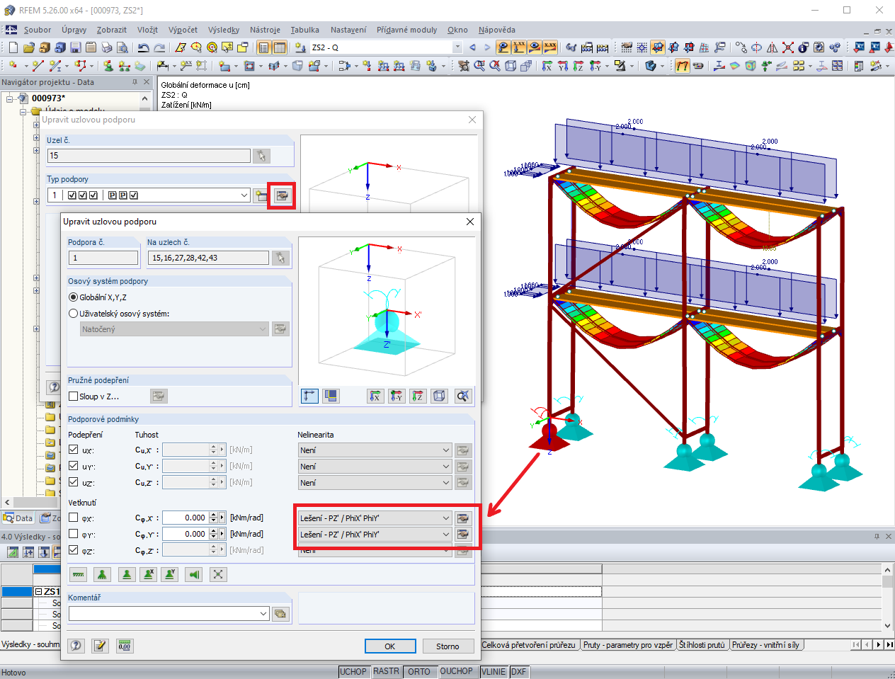 Podpora typu Lešení